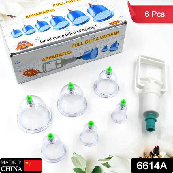 Therapy cupping kit with suction pumps, designed for muscle relief.