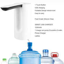 Water Dispenser, Portable Water Bottle Pump USB Charging Electric Automatic Drinking Pump, Portable Drinking Dispenser Pump for Home Kitchen Living Room Office Camping