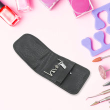 6-piece nail clipper kit with leather pouch