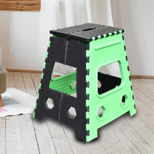 18-inch folding stool suitable for adults and kids, ideal for kitchen or stepping use.