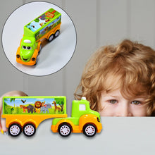 Green and yellow small truck toy for kids