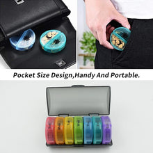 7-day pill organizer with two compartments per day