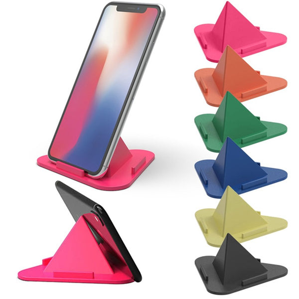 Universal Portable Three-Sided Pyramid Shape Mobile Holder Stand