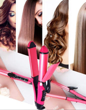 Ceramic 2 Ln 1 Hair Straightener And Curler For Women