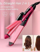 Ceramic 2 Ln 1 Hair Straightener And Curler For Women