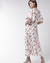 Women White Cape Sleeve Maxi Dress